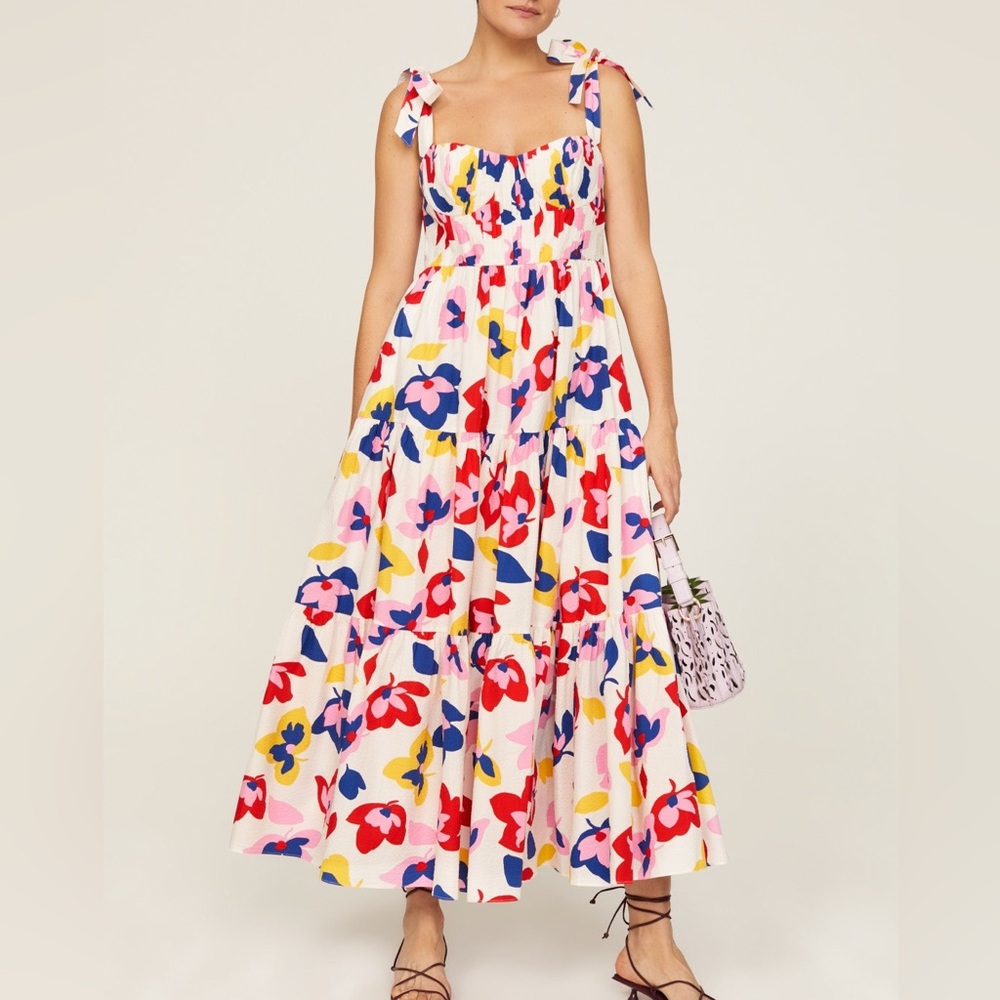 Kate Spade • Summer Flowers Tiered Maxi Dress - Picture 2 of 16